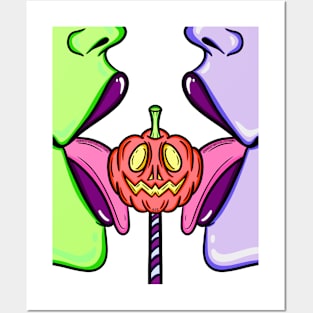 Pumpkin Lollipop Posters and Art